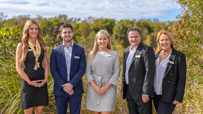 Jolie Milner and Jacob de Bruynwill join Jamie, Paul and Jo O'Brien at the recently opened Ray White Aura.