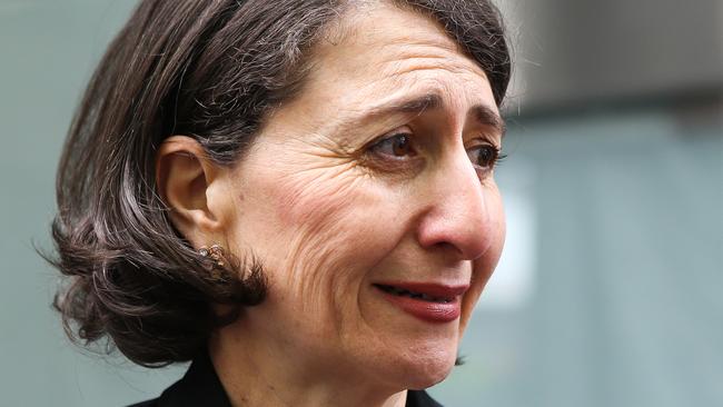 Former NSW premier Gladys Berejiklian outside the ICAC inquiry in Sydney in early November. Picture: Gaye Gerard