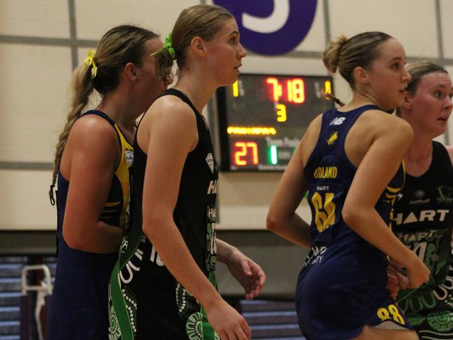 HART Sapphire Series round 1 2024 (Ruby league) Darling Downs Panthers v Bond University Bull Sharks Netball
