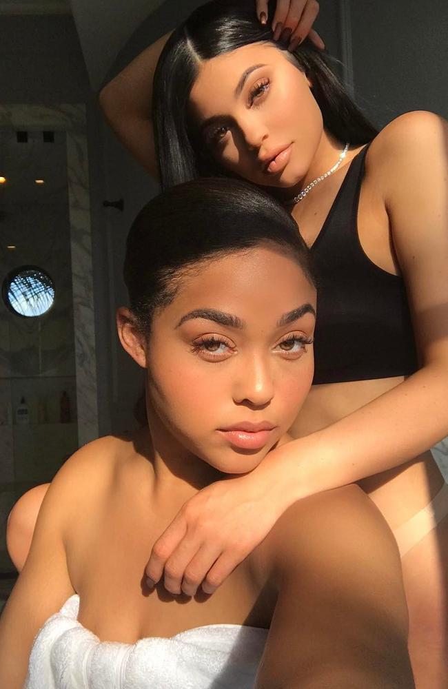 Kylie Jenner poses with ex-bestie Jordyn Woods. Picture: @kyliejenner/Instagram