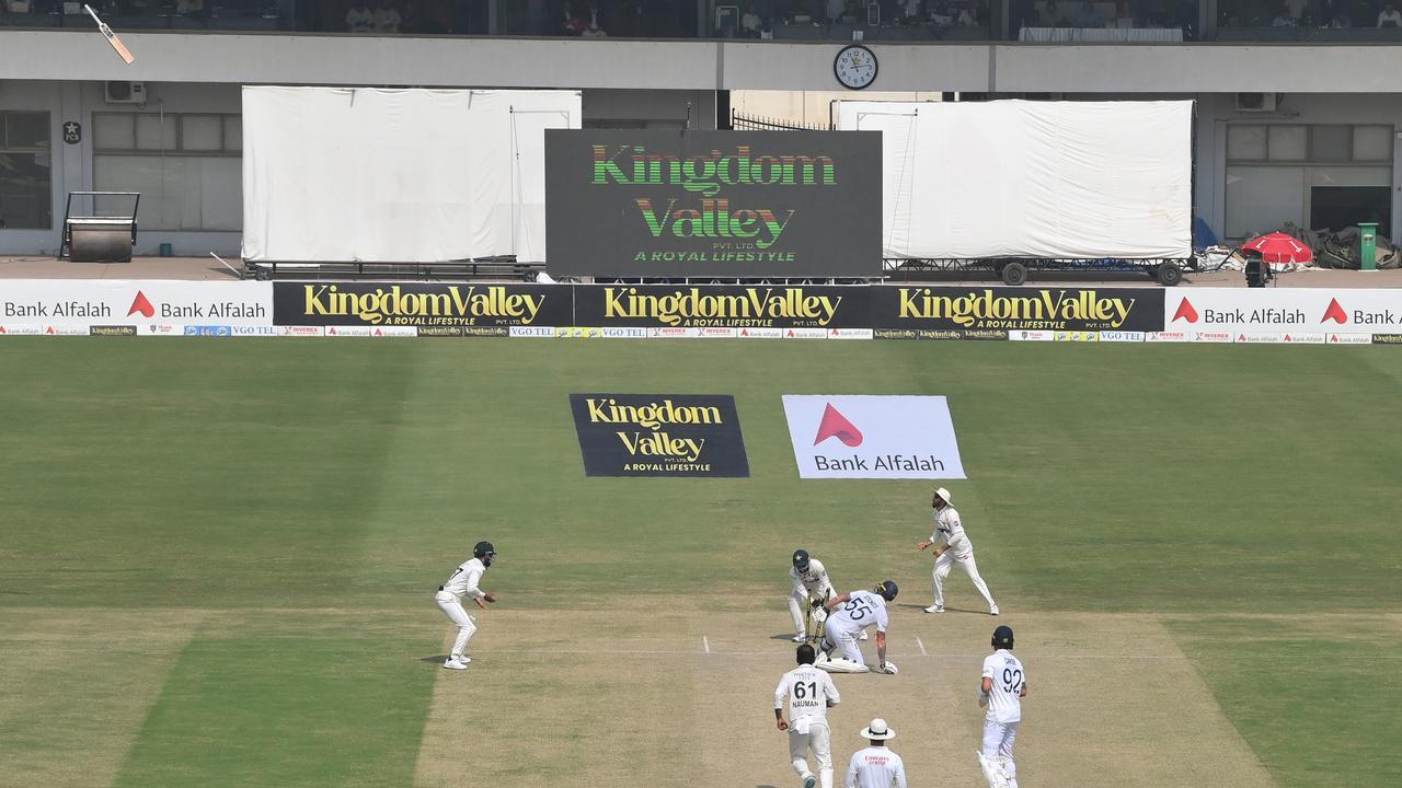 Can you spot the bat in the top left corner? (Photo by Stu Forster/Getty Images)