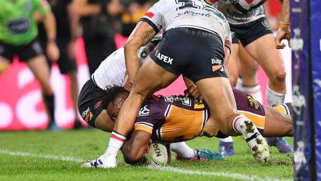 Busting through the Roosters’ defence could do more than win the game. Image: AAP Image/Darren England