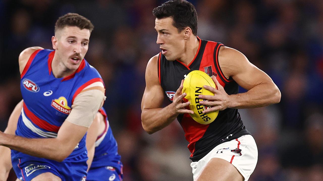 Dylan Shiel had 11 possession after coming on late against the Western Bulldogs. Picture: Michael Klein