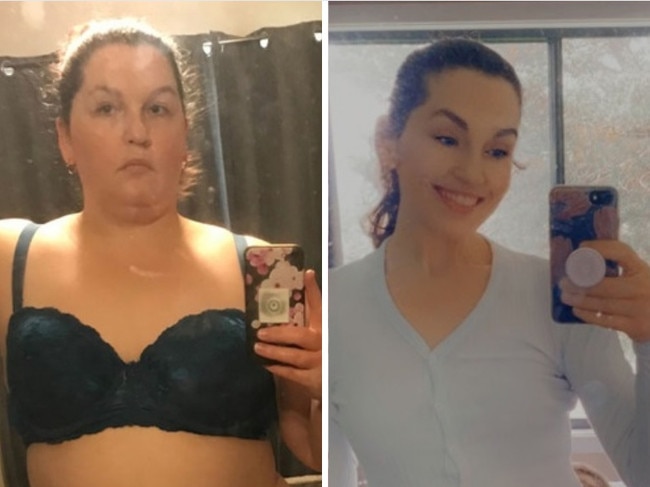 Woman kicks bad habit to lose 57kg