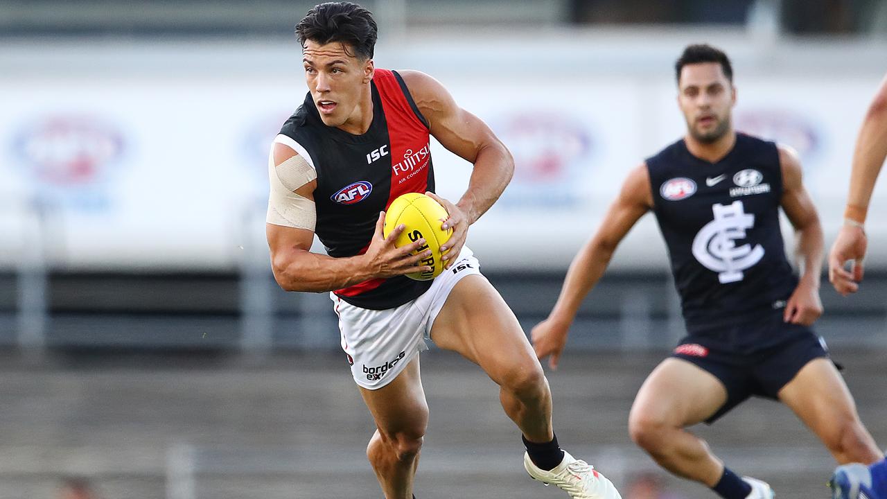 Dylan Shiel on the move against Carlton in the JLT Community Series.