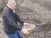 Incredible moment Ukrainian removes anti-tank mine