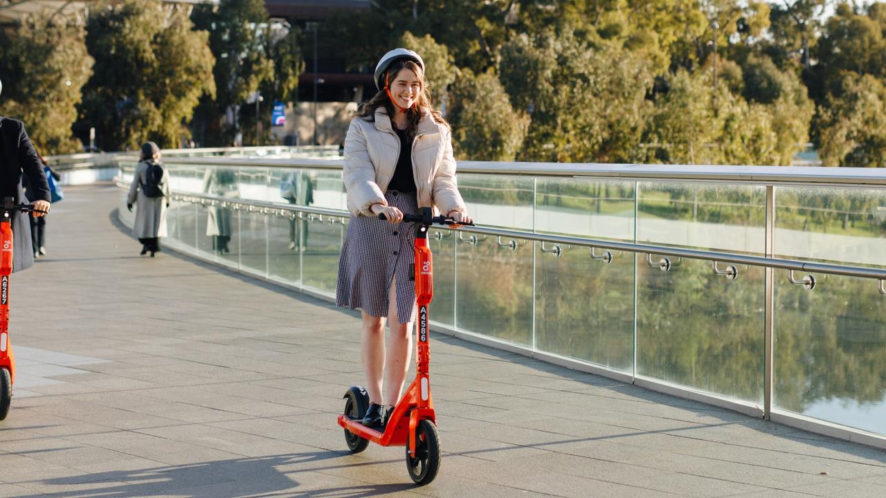 Neuron electric scooters are used in cities across Australia. Picture: Neuron Mobility.