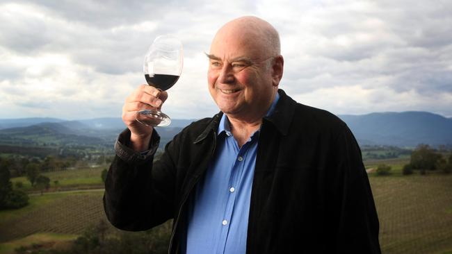 James Halliday at Coldstream Hills Winery in the Yarra Valley, Victoria.