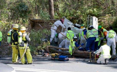 Recent crashes on the Pacific Highway prompt the request for a crash unit relocation. Picture: TREVOR VEALE