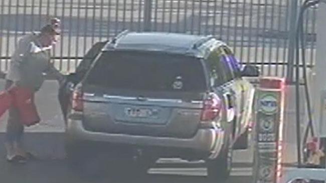 CCTV of a woman wanted by police over the theft of petrol at a number of service stations in Melbourne's southeast.