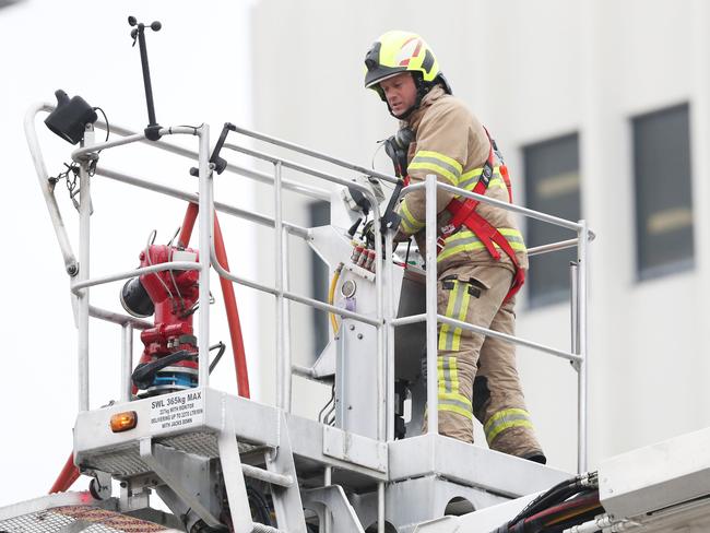Overnight fire at the Brunswick Hotel in Liverpool Street Hobart. Picture: Nikki Davis-Jones