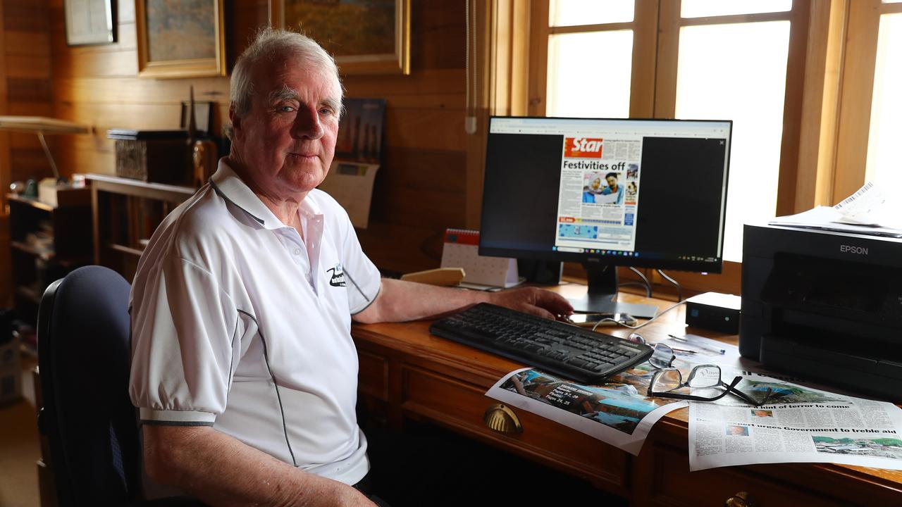 John Craven with a copy of the local Star newspaper Picture: Alison Wynd.