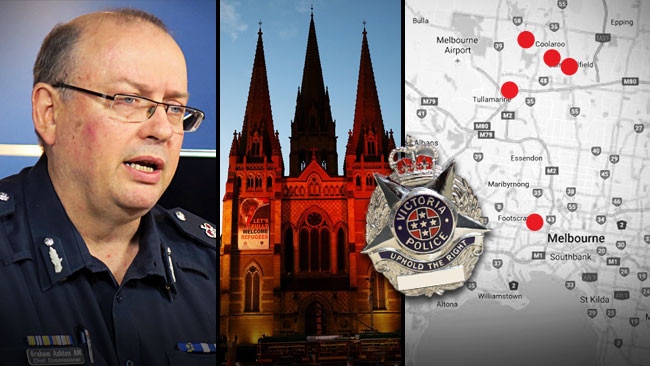 Victoria Police Chief Commissioner Graham Ashton says there is evidence to suggest there were plans for an “explosive act”.