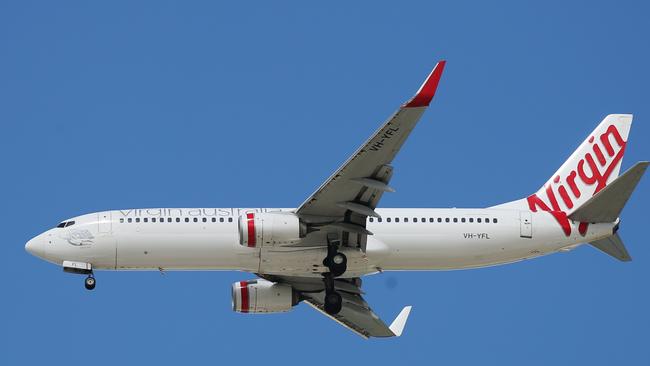 Virgin Australia collapsed last month. Picture: Brendan Radke.