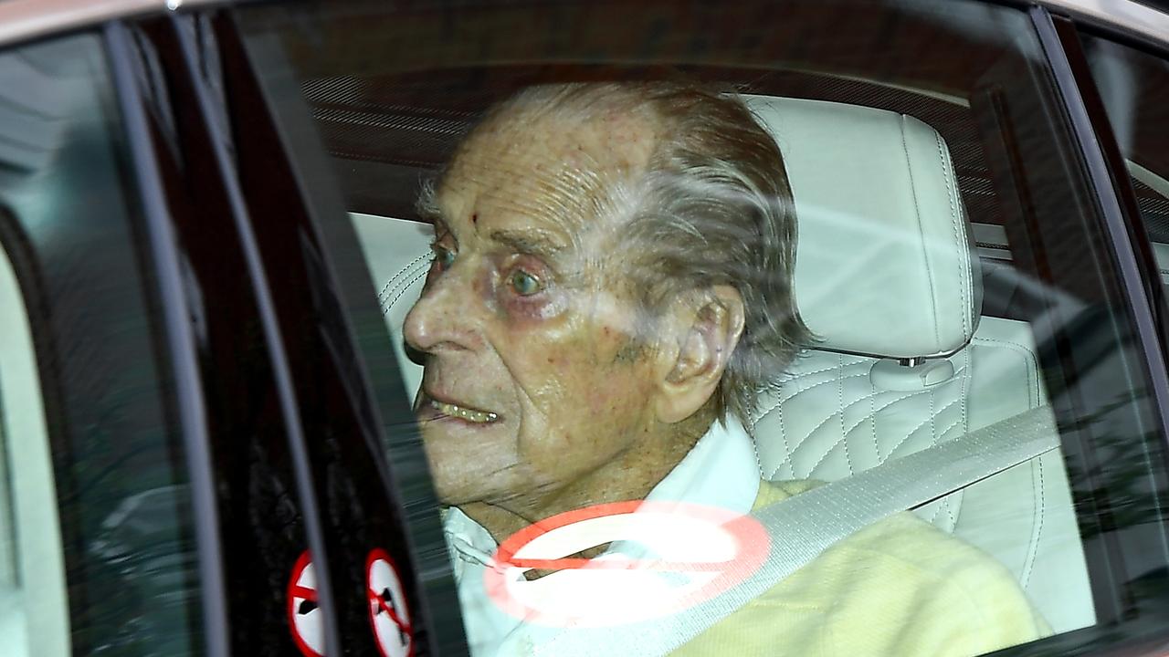 Prince Philip, Duke of Edinburgh is seen leaving King Edward VII Hospital on March 16. Picture: Jeff Spicer/Getty Images.