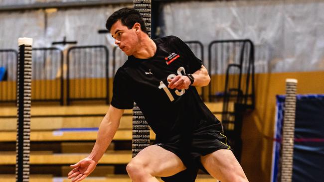 Will Splann at the AFL Draft Combine in 2021. Picture: Linda Higginson