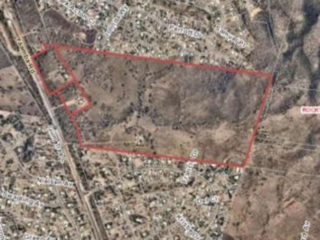 A locality plan for the 392-lot Mildura Rise Estate at Rockyview.