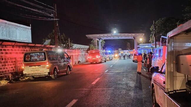 Red cross Philippines teams responding to the crash. Picture: Richard J.Gordon/Twitter