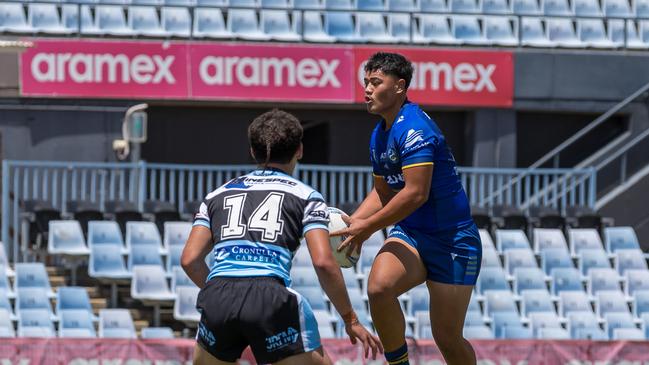 Natu Leota. Picture playing Harold Matthews rugby league earlier this year.