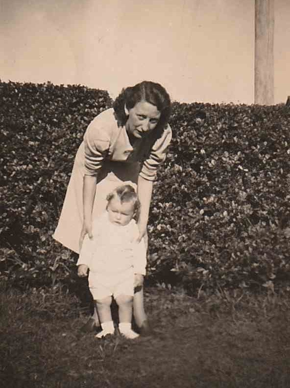 Barrie Dalgliesh as a baby with his mum Helene in Northcote. Picture: Supplied