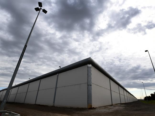 Exterior of the Metropolitan Remand Centre in Ravenhall  west of Melbourne on Saturday, July 22, 2017.  Earlier today the new Security and Emergency Services Group (SESG) 24-hour emergency rapid-response base, was officially opened today by the Minister for Corrections Gayle Tierney. (AAP Image/Joe Castro) NO ARCHIVING