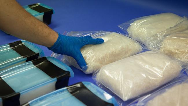 The massive bust included hundreds of kilograms of MDMA and crystal methamphetamine. Picture: Australian Federal Police