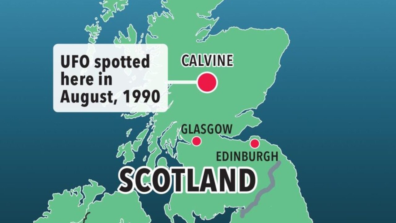 Where the UFO was spotted in the Highlands in 1990. Picture: The Sun