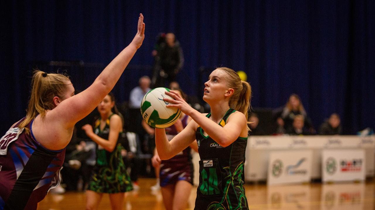 Goal Attack Sophie Brewer got on a roll for the Cavaliers in their win over Cripps in the U/19 state netball grand final. Picture: PATRICK GEE