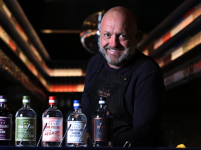 Stu Gregor, co-owner of Four Pillars Gin in The Four Pillars Laboratory in Surry Hills, Sydney. Jane Dempster/The Australian.