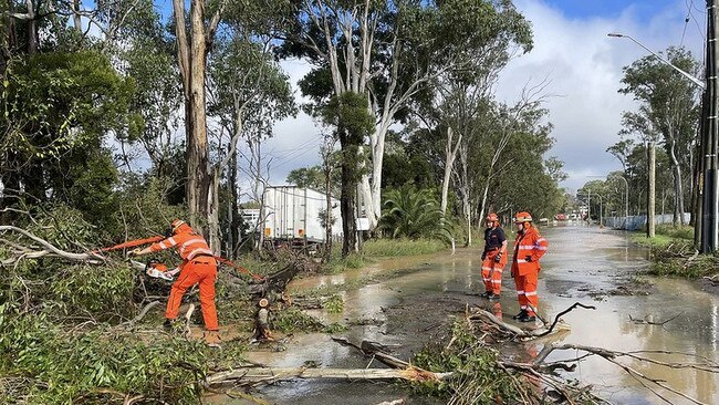 NSW SES volunteers received 585 calls for help on Monday. Picture: NSW SES