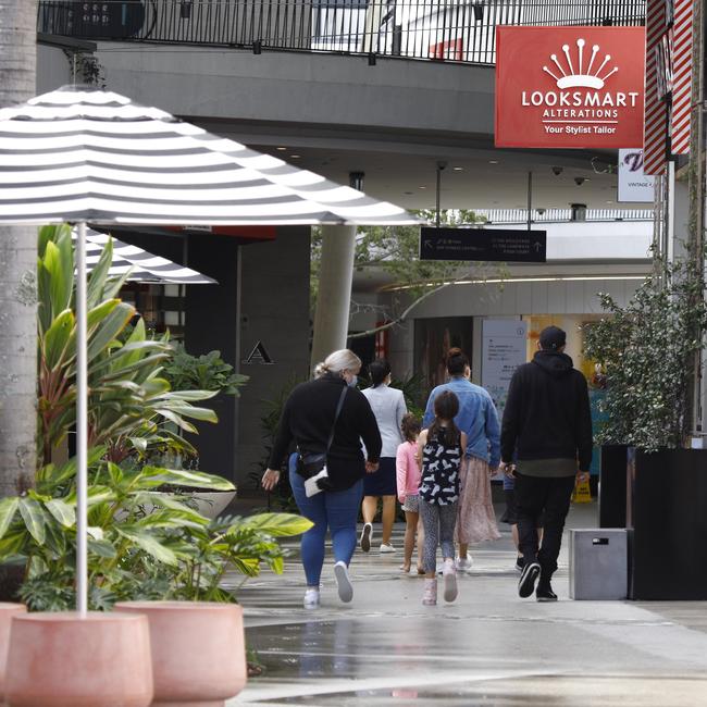 Day 2 in lockdown. Most shops at a deserted Pacific Fair were closed. Picture: Tertius Pickard