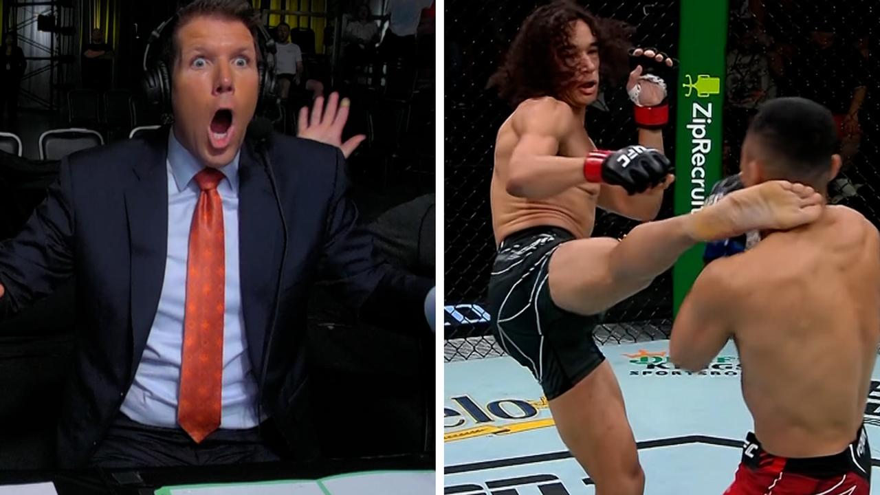 UFC host’s reaction says it all as ‘disrespected’ rising star Bryan Battle stuns with ‘nasty’ KO