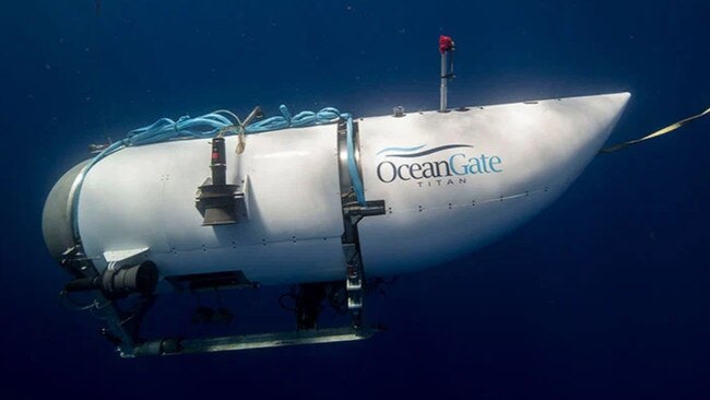 The OceanGate Expeditions submarine which visited the Titanic wreck. Picture: OceanGate