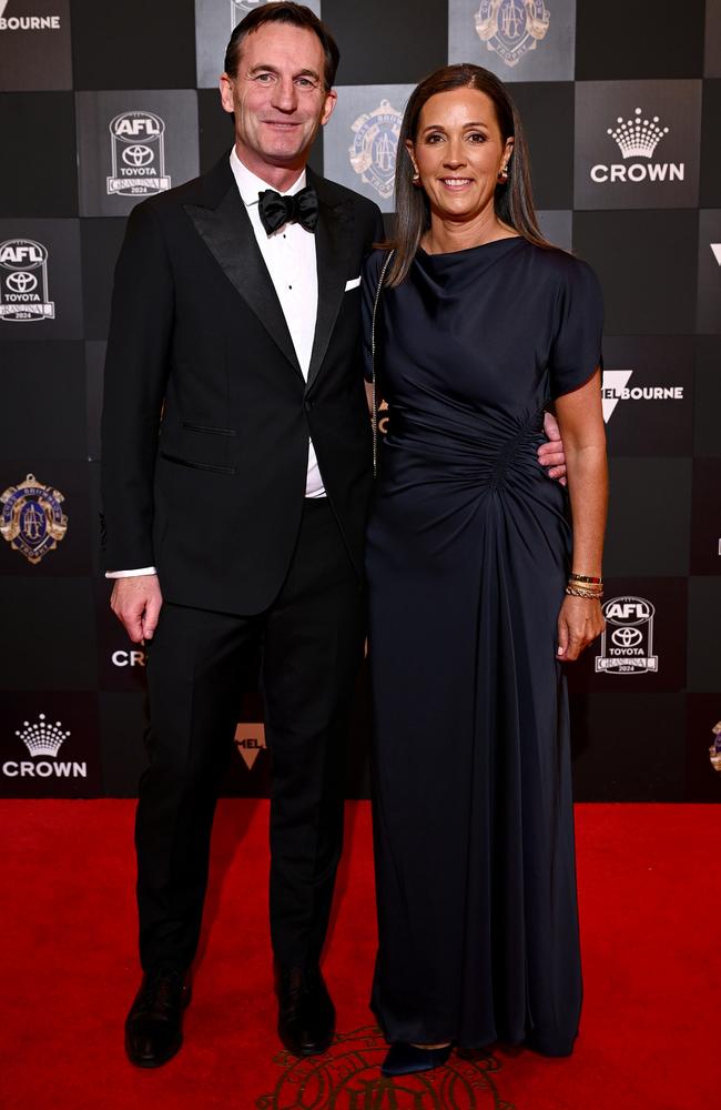 AFL CEO Andrew Dillon and wife Amanda Dillon. Picture: Getty