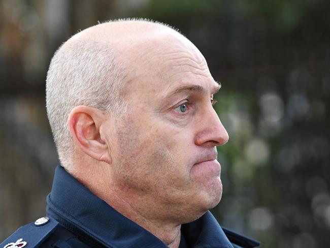 Victoria Police Superintendent David Clayton urged people to be careful in the area at night. Picture: James Ross/AAP