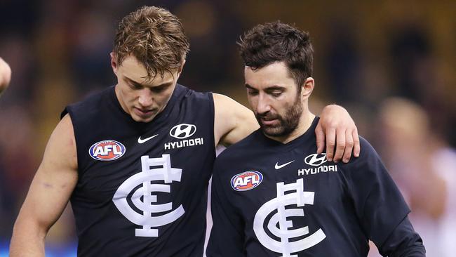 Patrick Cripps will lead Kade Simpson and the Blues. Pic: Michael Klein