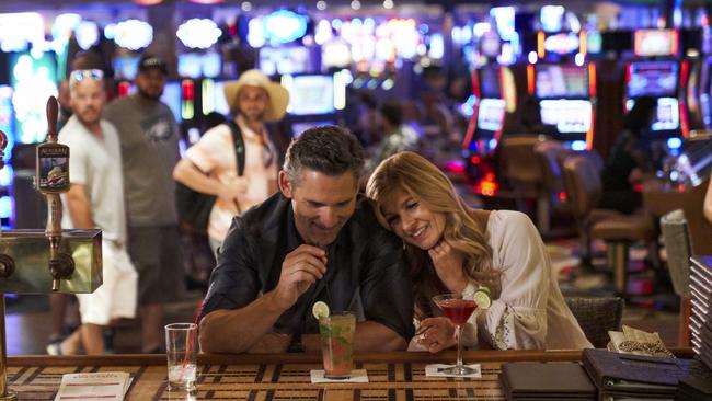 Eric Bana plays John Meehan and Connie Britton plays Debra Newell in the Netflix series, Dirty John. Picture: Michael Becker/Bravo