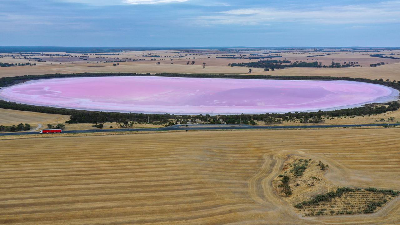 Dimboola, home of the famed Pink Lake, is also among the most affordable spots to buy a house. Picture: Alex Coppel