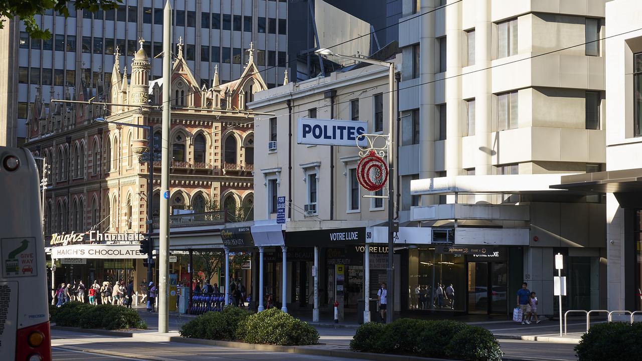 A Polites building in Adelaide along King William St. Picture: Matt Loxton