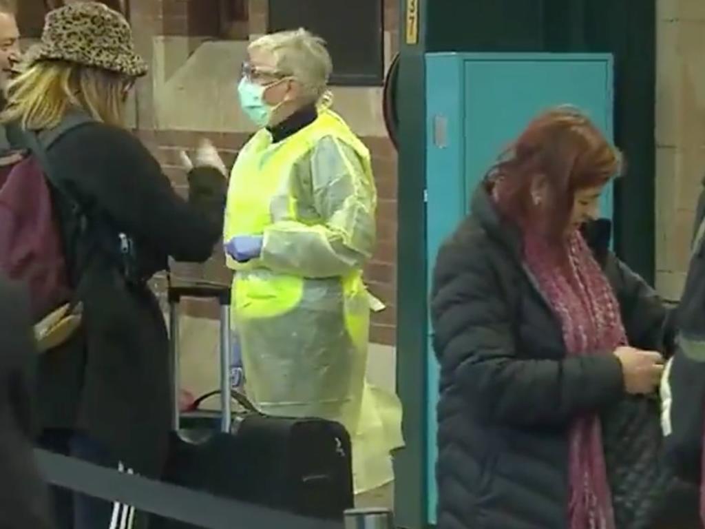 The last XPT train from Melbourne has arrived in Sydney before the NSW-Vic border closure. Picture: Today Show/Channel 9