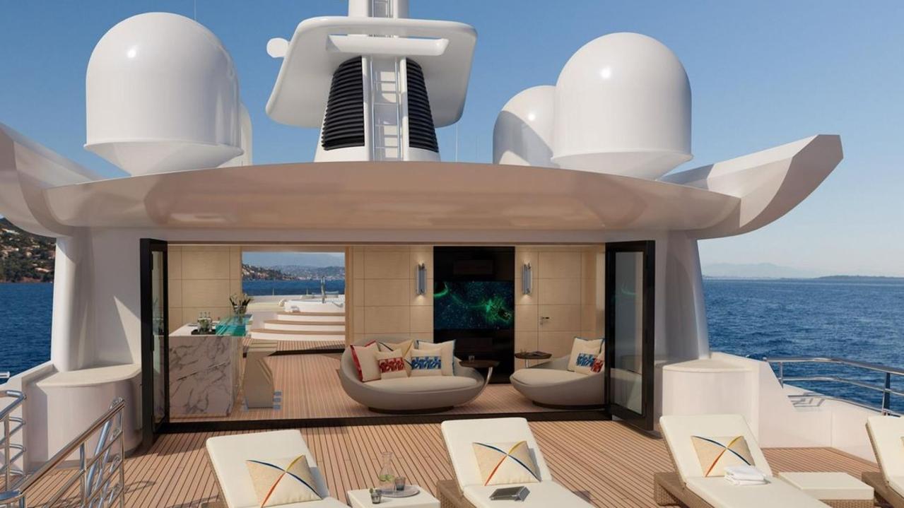 Lindsay Fox’s superyacht Volpini 2. Picture: YachtCharterFleet