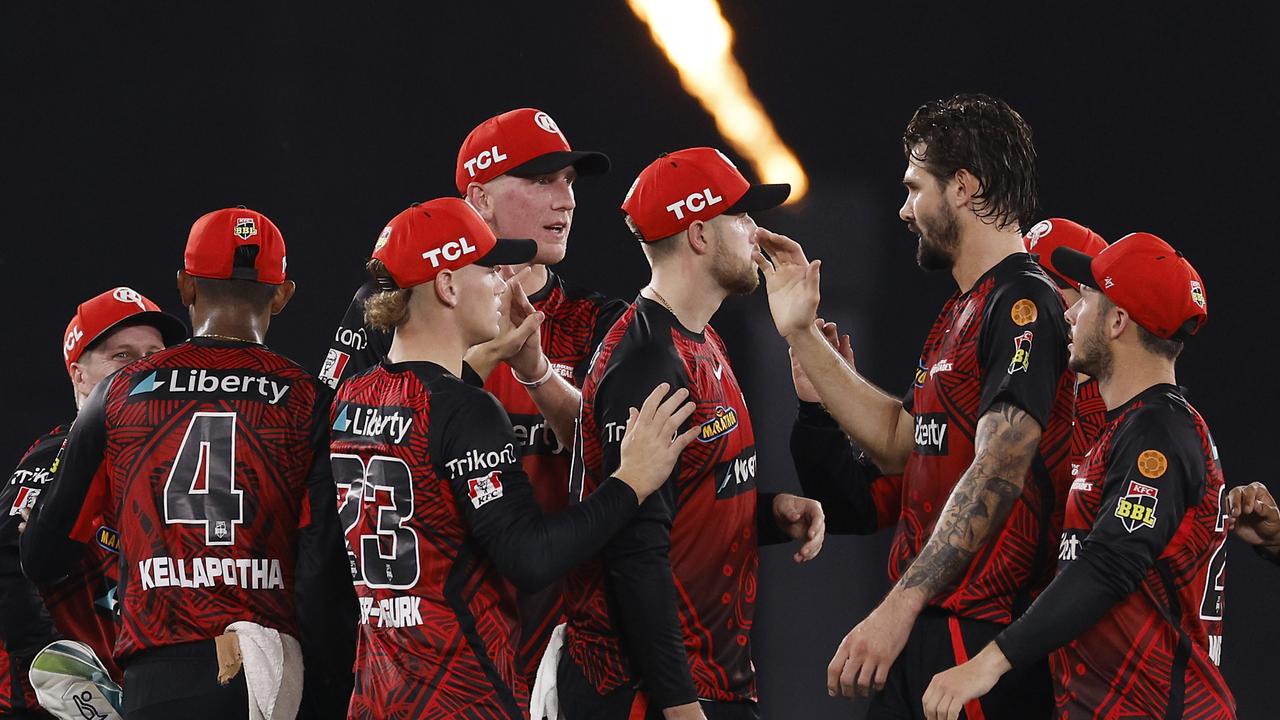 Despite the two roof hit sixes, the Renegades came away with the Melbourne Derby win. Picture: Jonathan DiMaggio/Getty Images