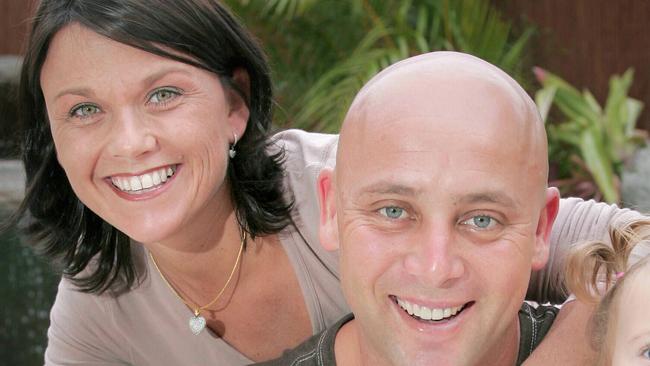 Damien Flower and his wife Camilla, in 2005.