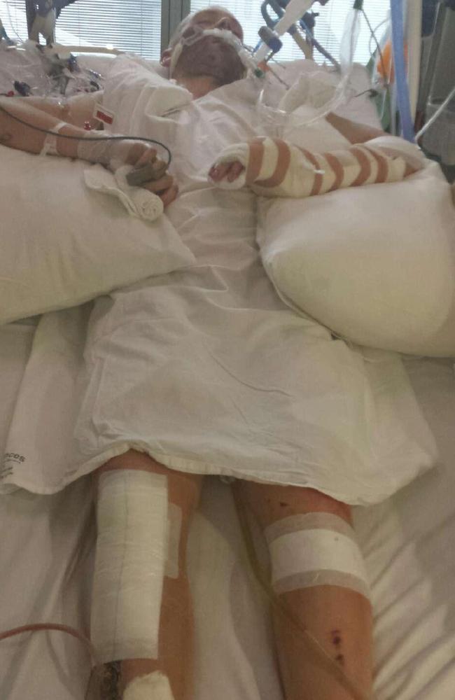 Mr Ashby in hospital.