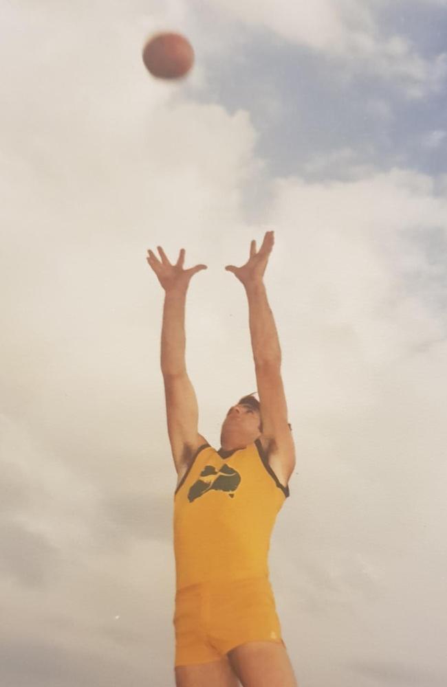 Ron Stubbs in his 1980 All Australian jumper.