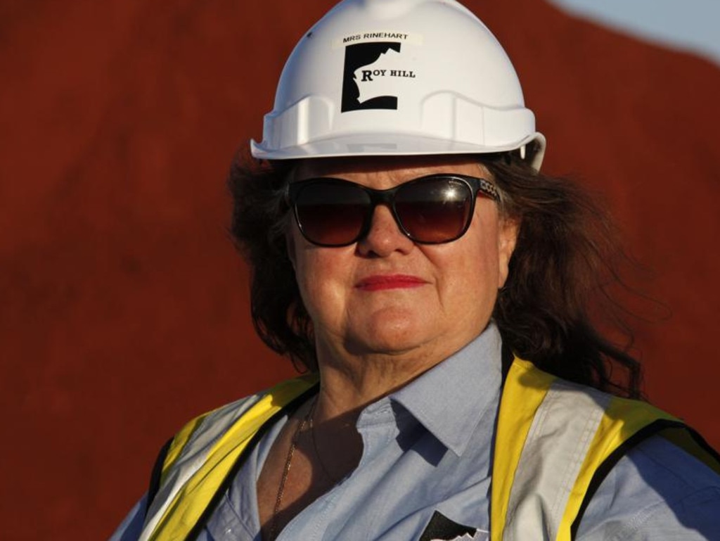 *FILE PIX* Billionaire Gina Rinehart, chairman of Hancock Prospecting Pty, stands for a photograph during a tour of the company's Roy Hill Mine operations under construction in the Pilbara region, Western Australia. Picture: NCA NewsWire / Phil Gostelow