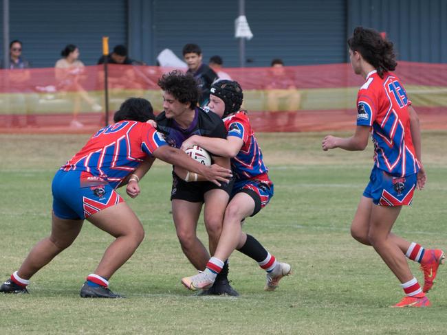 Action from the Rugby League Ipswich under-14 semi-final between Springfield Panthers and Redbank Plains Bears at North Ipswich. Picture: Gary Reid