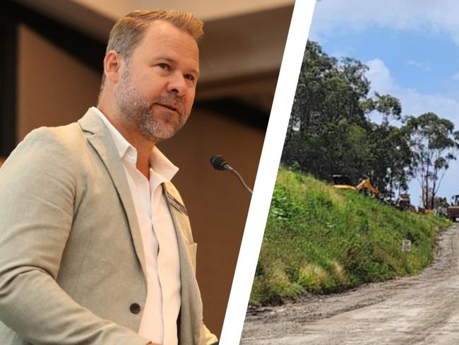 Southern-based councillor Josh Martin, opposed to a concrete batching plant being planned for Burleigh Heads, west of the Pacific Motorway.