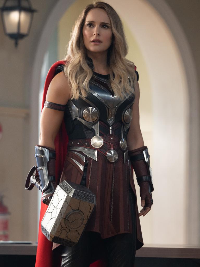 In the film, the actress plays Jane Foster, the Thunder God’s ex-girlfriend.