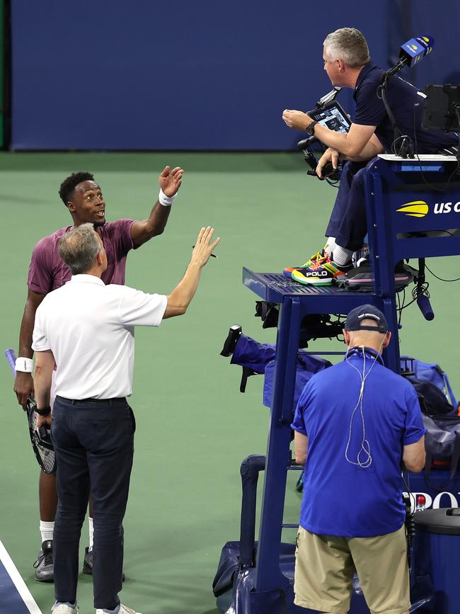 The French star was left seeing red. (Photo by Jamie Squire/Getty Images)